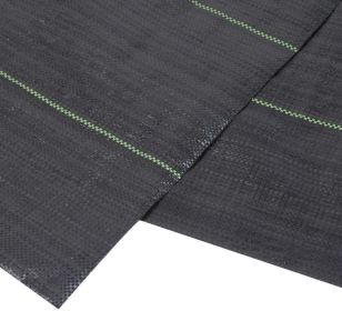 Woven weedbarrier panel,3.0oz,6'x16',Black