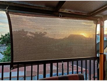 Shade Sail Sun Shade Cloth 3'3"x6'6" Rectangle Outdoor Canopy Outside Sunshade Awning Cover Privacy Screen Net UV Block for Patio Pergola Gazebo (size: Coffee   3'3"x6'6")