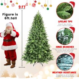 PE, PVC Christmas Tree, Green (Option: 9FT)